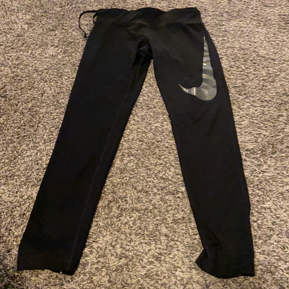Nike leggings black womens medium